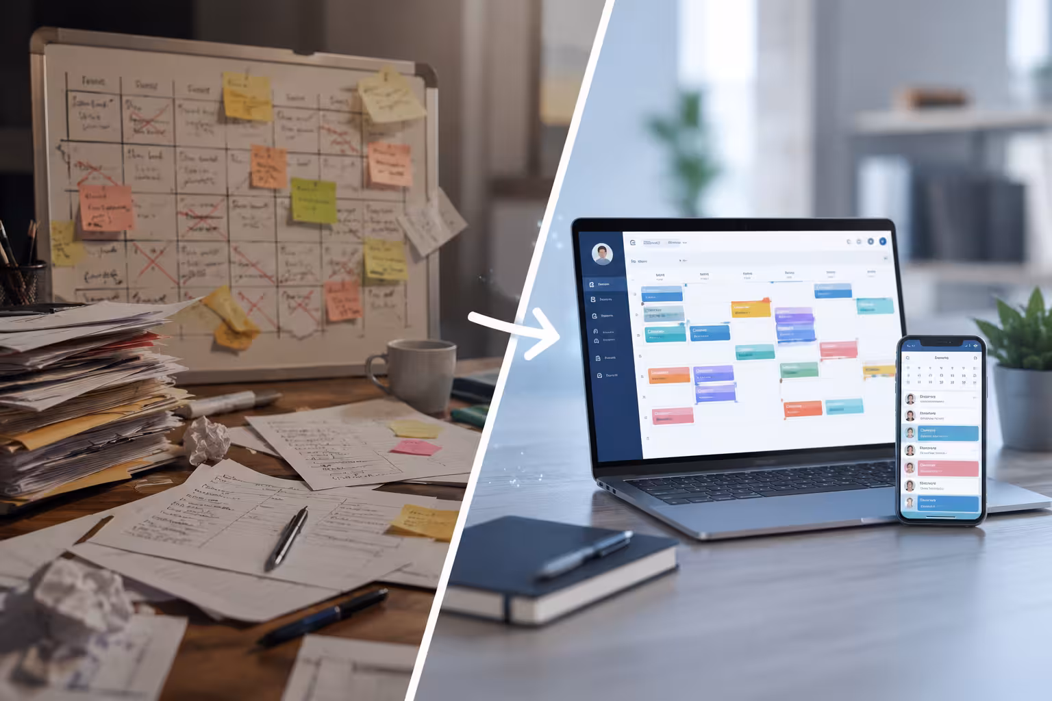 manual scheduling vs scheduling software